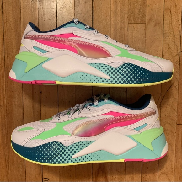 NEW PUMA RS-X3 WAVE RACER MULTI-COLOR MEN'S RUNNING WORKOUT SHOES SIZE 10 - Picture 2 of 9